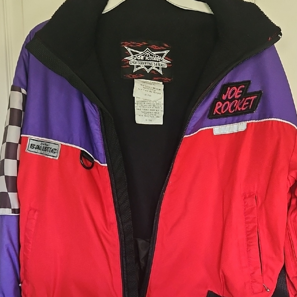 Joe Rocket Red and Purple Racing Jacket